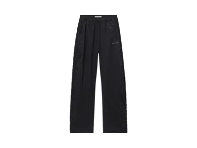 Pre-owned Alexander Wang T Women's T By Alexander Wang Ruched Seam Track Pants In Black