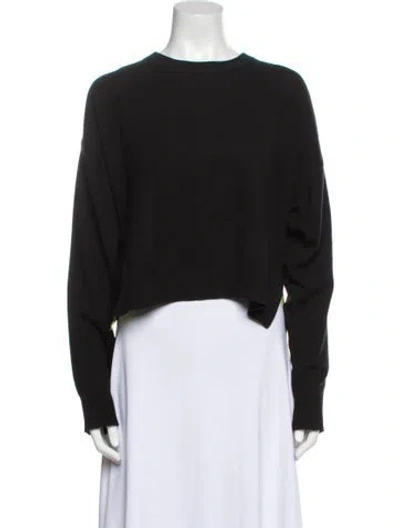 Pre-owned Alexander Wang T Wool Bateau Neckline Sweater In Blue