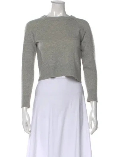 Pre-owned Alexander Wang Wool Bateau Neckline Sweater In Gray