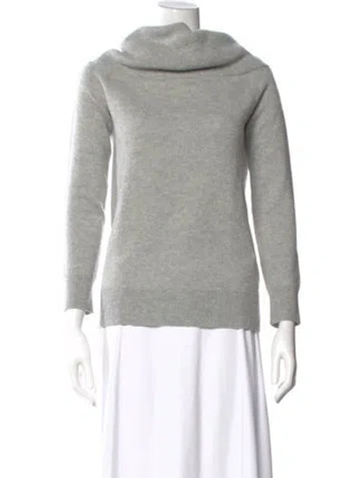 Pre-owned Alexander Wang Wool Cowl Neck Sweater In Gray