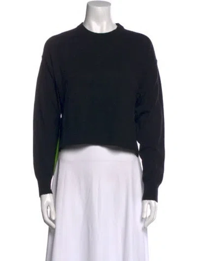 Pre-owned Alexander Wang Wool Crew Neck Sweater In Black
