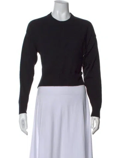 Pre-owned Alexander Wang Wool Crew Neck Sweater In Black