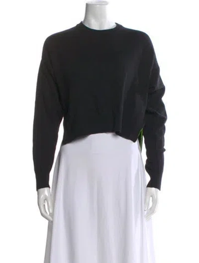 Pre-owned Alexander Wang Wool Crew Neck Sweater In Black