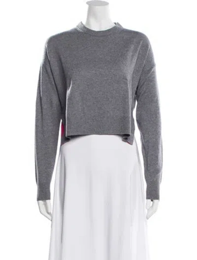 Pre-owned Alexander Wang Wool Crew Neck Sweater In Gray