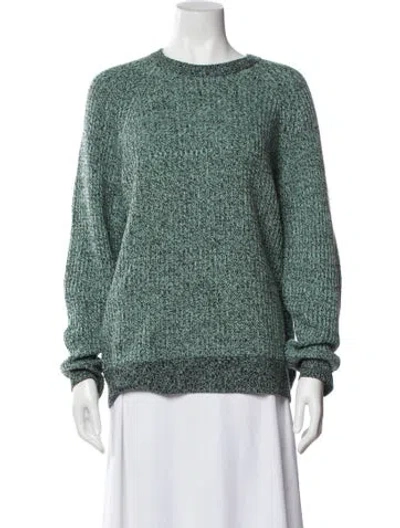 Pre-owned Alexander Wang Wool Crew Neck Sweater In Green
