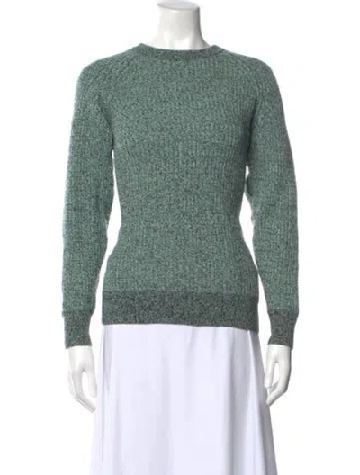 Pre-owned Alexander Wang Wool Crew Neck Sweater In Green