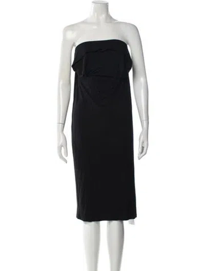 Pre-owned Alexander Wang T Wool Midi Length Dress In Black