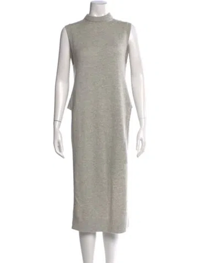 Pre-owned Alexander Wang Wool Midi Length Dress In Gray