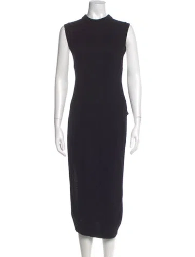 Pre-owned Alexander Wang Wool Mini Dress In Black