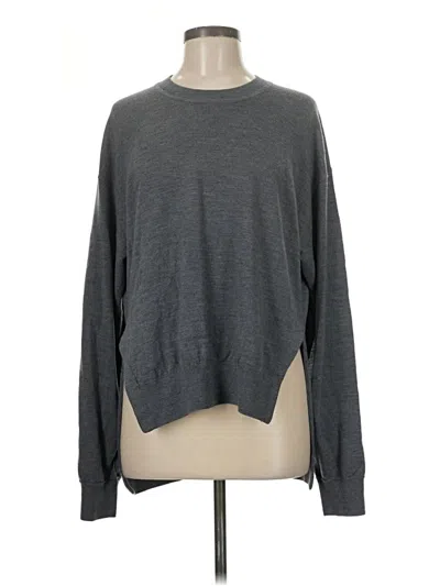 Alexander Wang T Wool Pullover Sweater In Gray