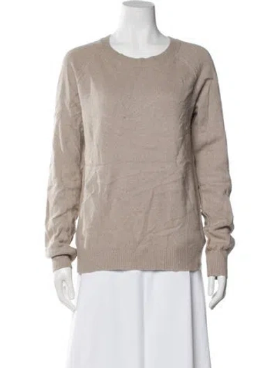 Pre-owned Alexander Wang Wool Scoop Neck Sweater In Neutral