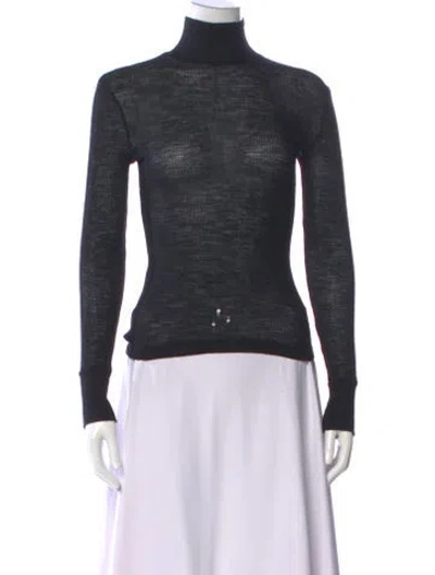 Pre-owned Alexander Wang Wool Turtleneck Sweater In Black