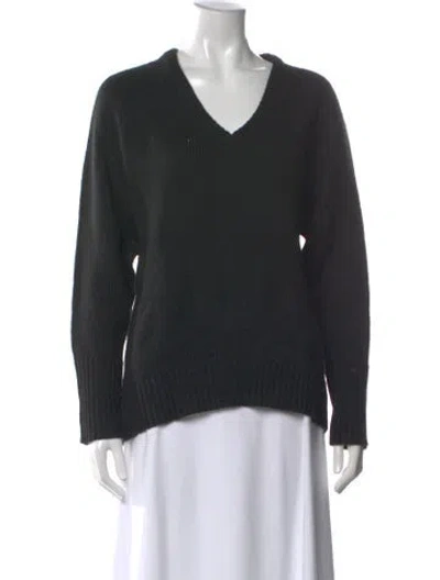 Pre-owned Alexander Wang Wool V-neck Sweater In Black