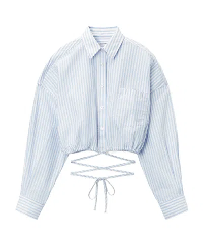 Alexander Wang T Wrap Shirt In White