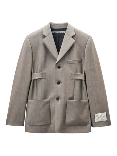 Alexander Wang Sakko Mit Lasche In Gray