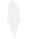 Alexander Wang Tailored Asymmetric Midi Dress In White