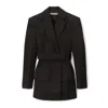 Alexander Wang Tailored Belted Blazer Dress In Black