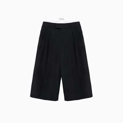 Alexander Wang Tailored Culottes Bermuda Shorts In Black