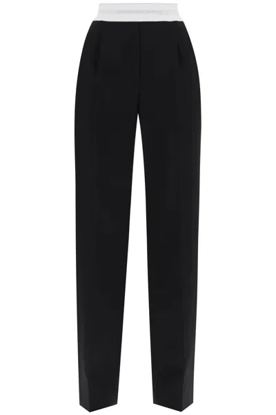 ALEXANDER WANG TAILORED LOGO PANTS