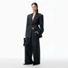Alexander Wang Tailored Pant In Heritage Wool In Black