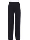 Alexander Wang High-waist Pleated Pant With Logo Elastic In Black