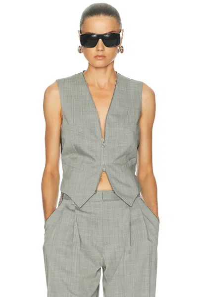 Alexander Wang Tailored Vest In Gray