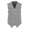 Alexander Wang Tailored Vest With Continuous Zip In Multi