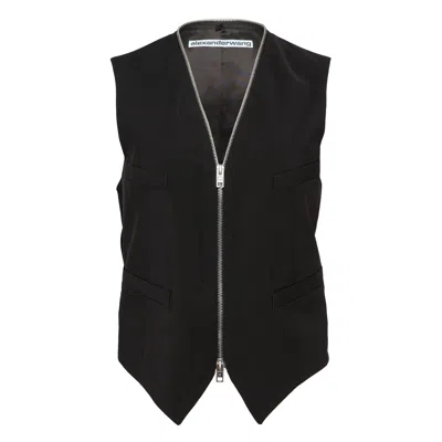 Alexander Wang Tailored Vest With Zipper In Black