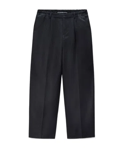 Alexander Wang Tailored Wide-leg Pants In Black