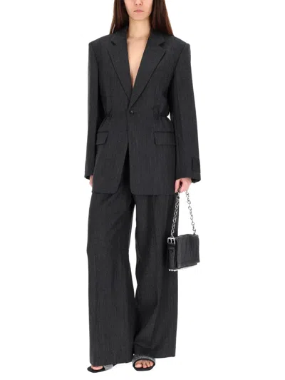Alexander Wang Tailored Wool Trousers In Gray