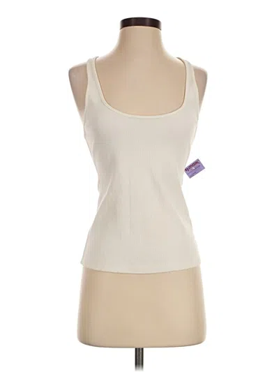 Pre-owned Alexander Wang Tank Top Ivory Scoop Neck Tops