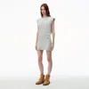ALEXANDER WANG TAPERED MINIDRESS IN CLASSIC TERRY