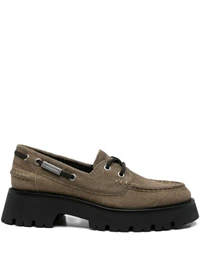 Alexander Wang Brown Platform Loafers