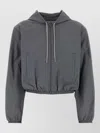 Alexander Wang Tech Fabric Sweatshirt With Lined Construction In Gray