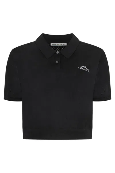 ALEXANDER WANG ALEXANDER WANG TECHNICAL FABRIC POLO SHIRT