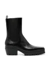 Alexander Wang 55mm Square-toe Leather Boots In Multi