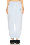 Alexander Wang Terry Classic Sweatpant In Washed Pale Blue