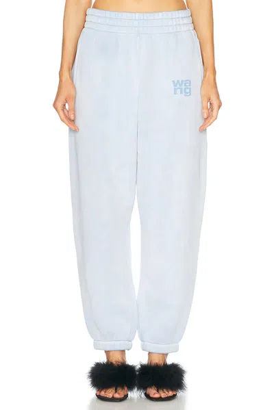 Alexander Wang Terry Classic Sweatpant In Washed Pale Blue