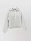 ALEXANDER WANG TERRY HOODIE-PUFF RIBBED CUFFS AND HEM