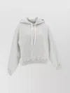 Alexander Wang Puff Logo Hoodie In Structured Terry