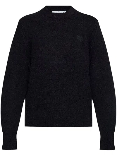 Alexander Wang Textured-finish Jumper In Black