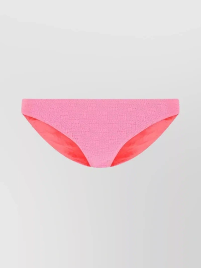 Alexander Wang Logo-print Bikini Bottoms In Pink