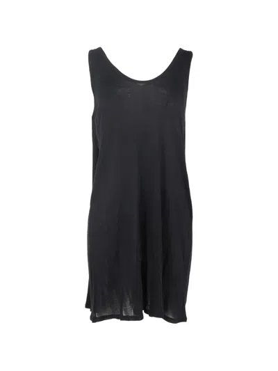 Pre-owned Alexander Wang The T Mini Dress In Black