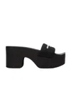 Alexander Wang Thick Sole Slippers In Black