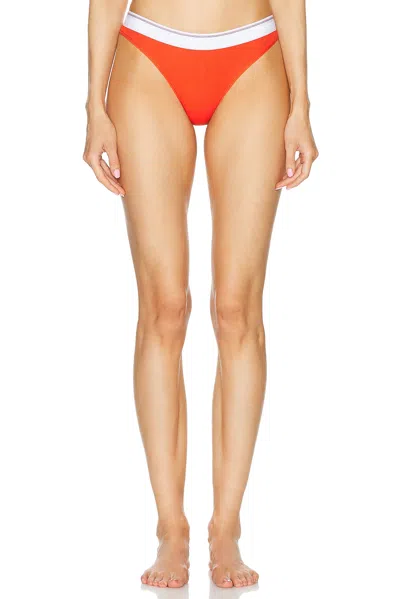 Alexander Wang Thong Underwear In Fiery Red