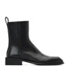 Alexander Wang Throttle Leather Ankle Boots In Black