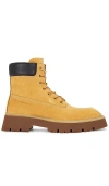 Alexander Wang Throttle Lace Up Ankle Boot In 小麦色