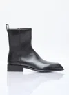 Alexander Wang Throttle Leather Ankle Boots In Black
