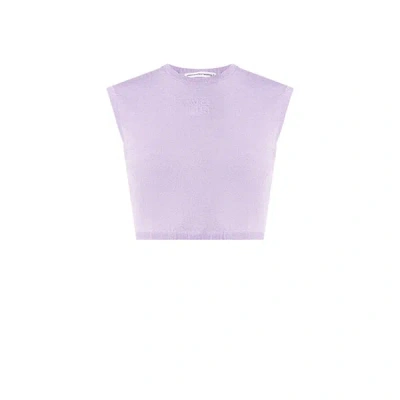Alexander Wang Top En Lurex In Purple