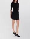 Alexander Wang Top Featuring Draped Back Round Neck In Black